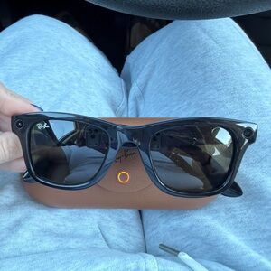 Ray-Ban Meta AI Shiny Black  Gen 1 Sunglasses